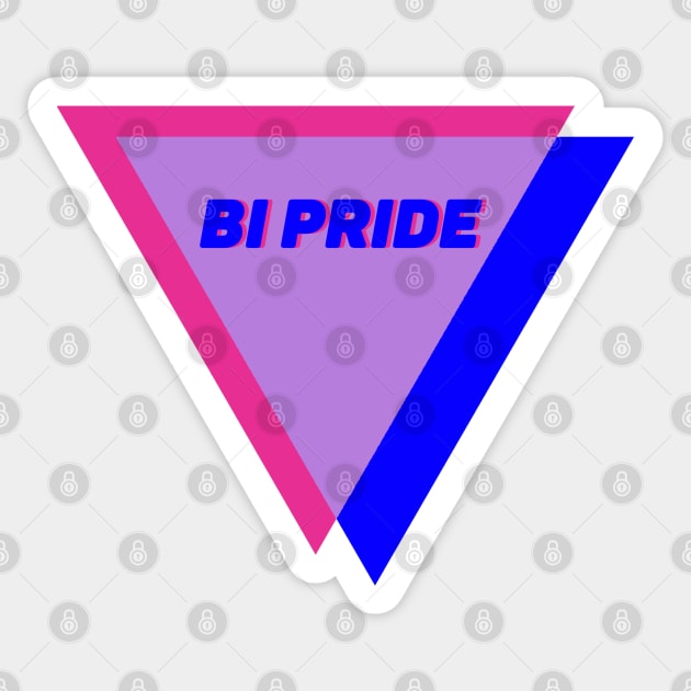 Biangle Bi Pride Sticker by DiamondsandPhoenixFire